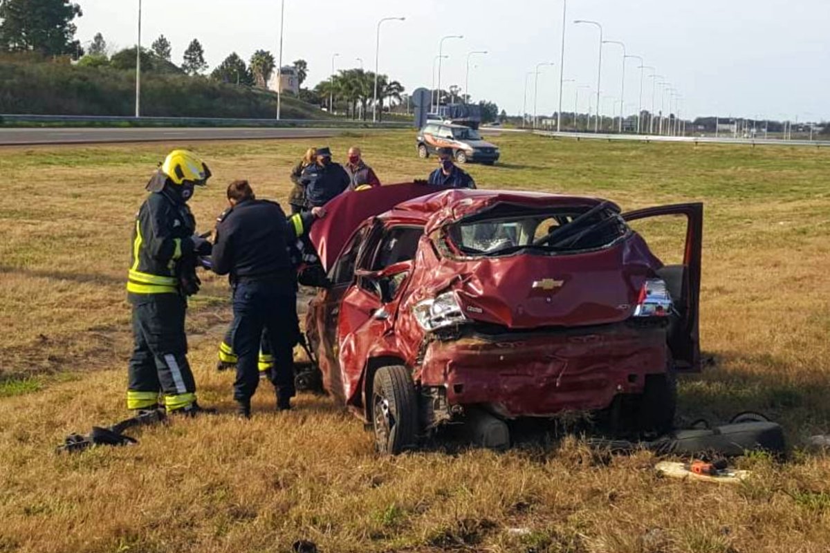 En ese auto iban los 2 fallecidos, esta ma&ntilde;ana.