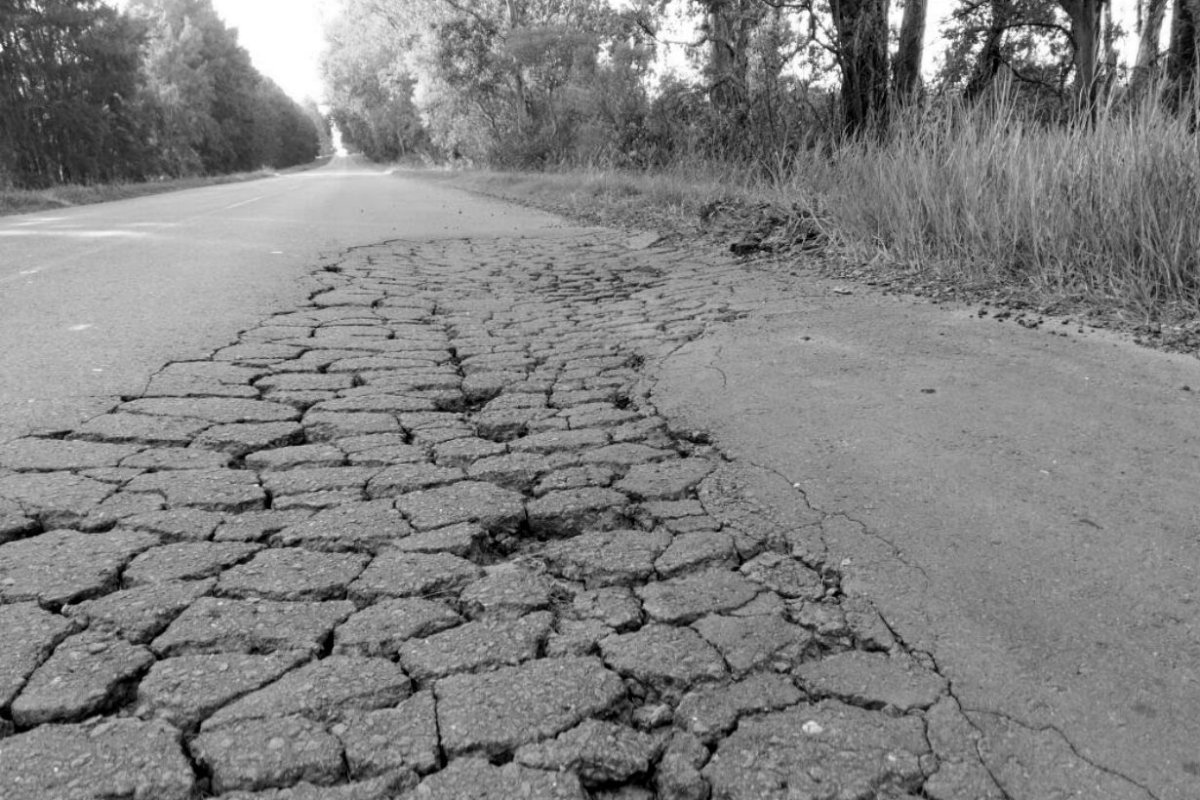 As&iacute; estaba el camino en abril de 2018 (de archivo)