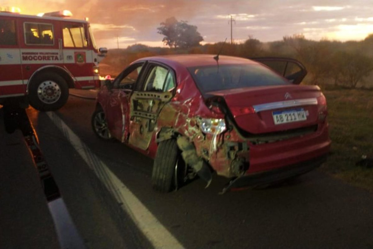 As&iacute; qued&oacute; el auto involucrado en el choque.