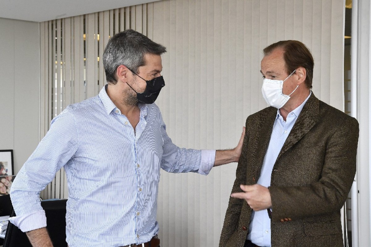 Bordet junto al ministro de Turismo de la Naci&oacute;n.