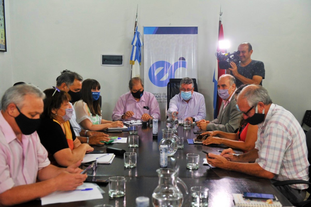 La reuni&oacute;n paritaria, en la Secretar&iacute;a de Trabajo.
