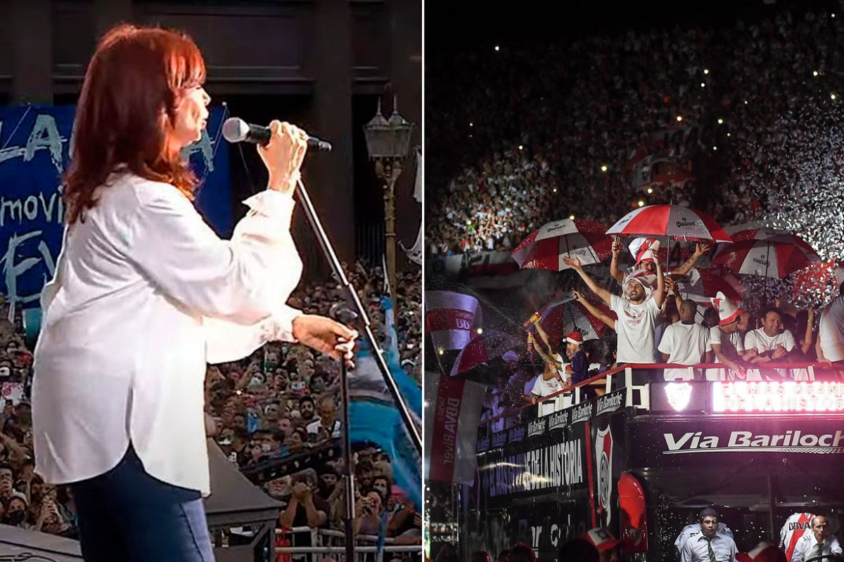 Dos fiestas, la del gobierno y la de River