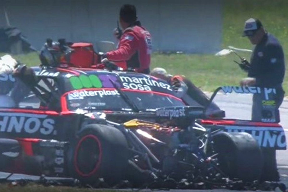 As&iacute; qued&oacute; el auto de Agust&iacute;n Canapino.