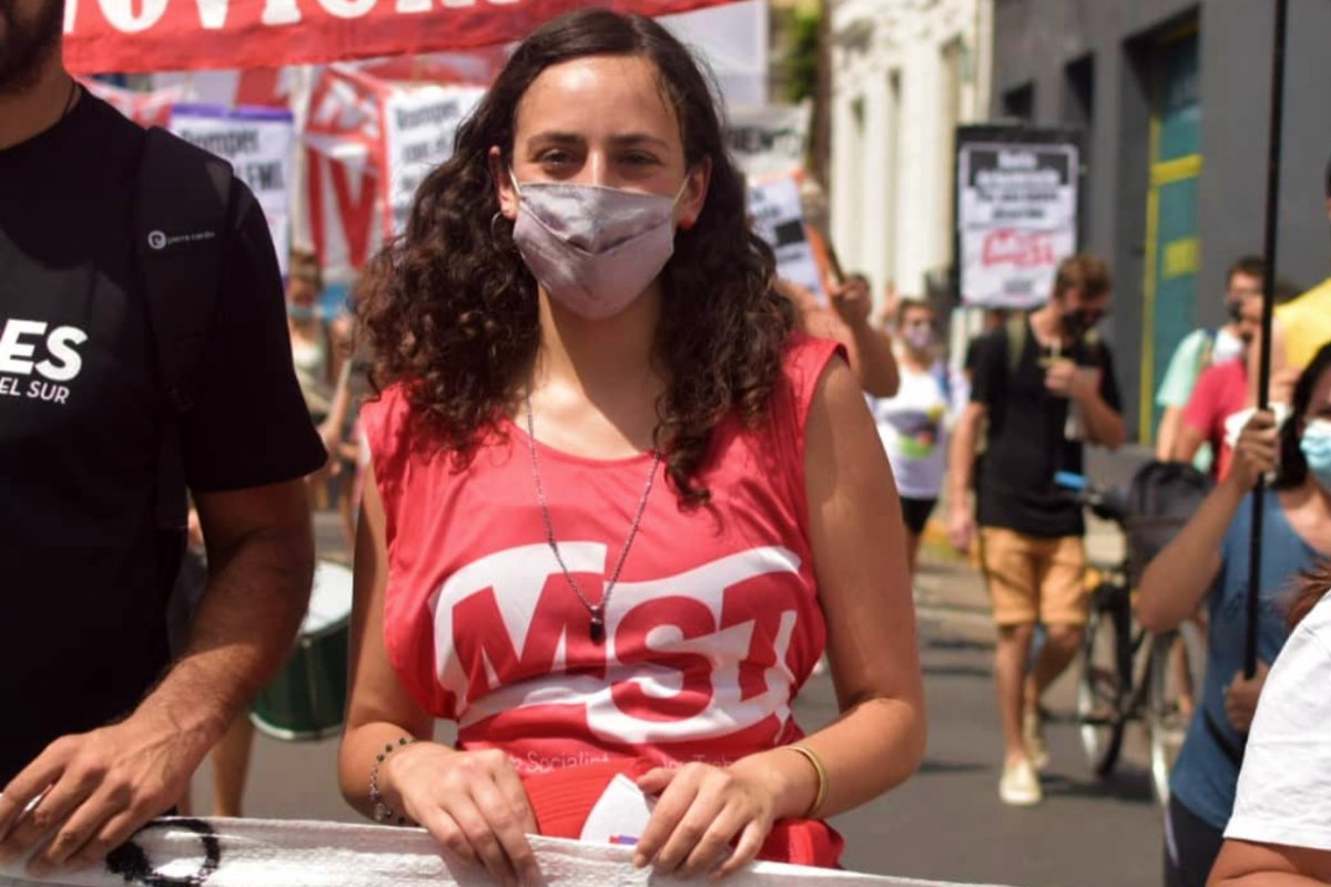 La dirigente del MST en el FIT-Unidad.