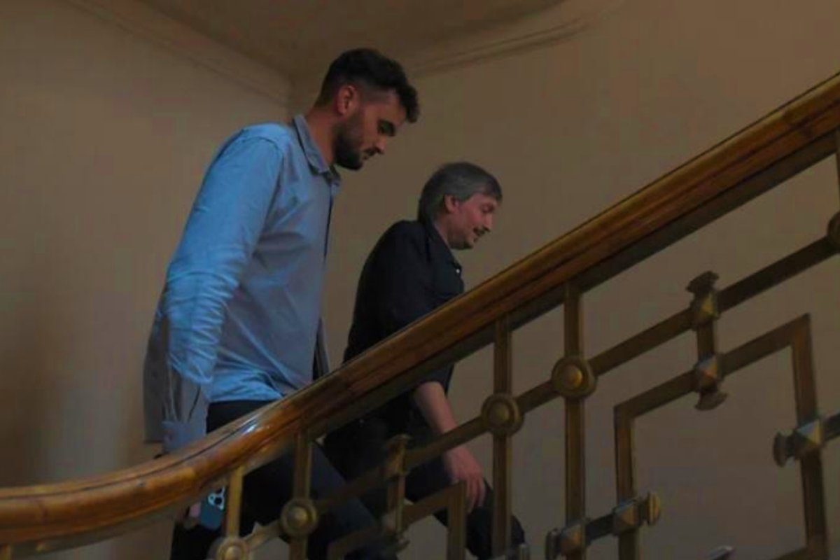 Tom&aacute;s Ledesma junto a M&aacute;ximo Kirchner.