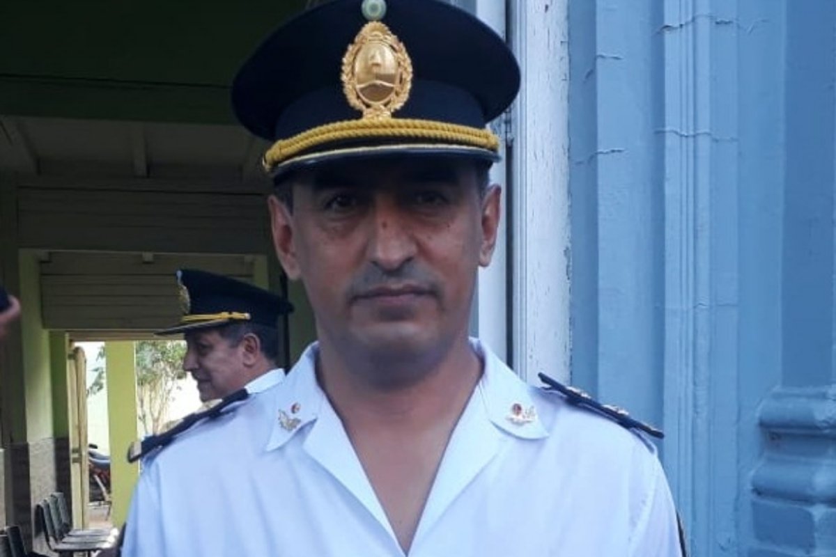 Walter Dom&iacute;nguez, jefe de Polic&iacute;a Chajar&iacute;.