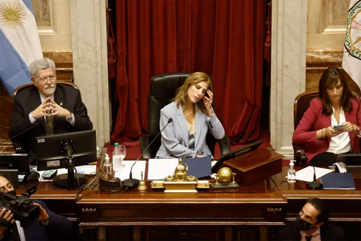 Ledesma y no CFK presidi&oacute; la votaci&oacute;n