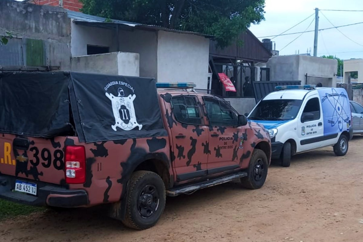 Uno de los allanamientos, seg&uacute;n la Polic&iacute;a.