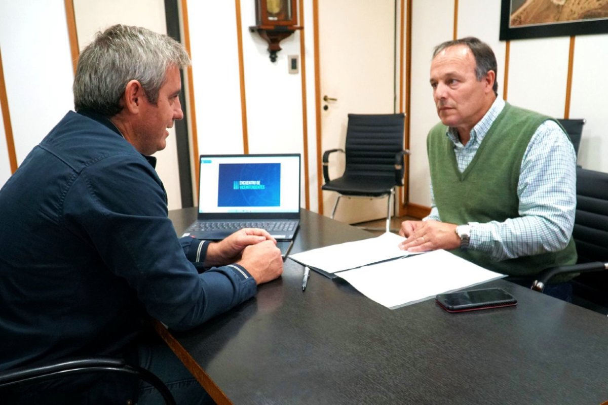 Walser y su viceintendente Favre.