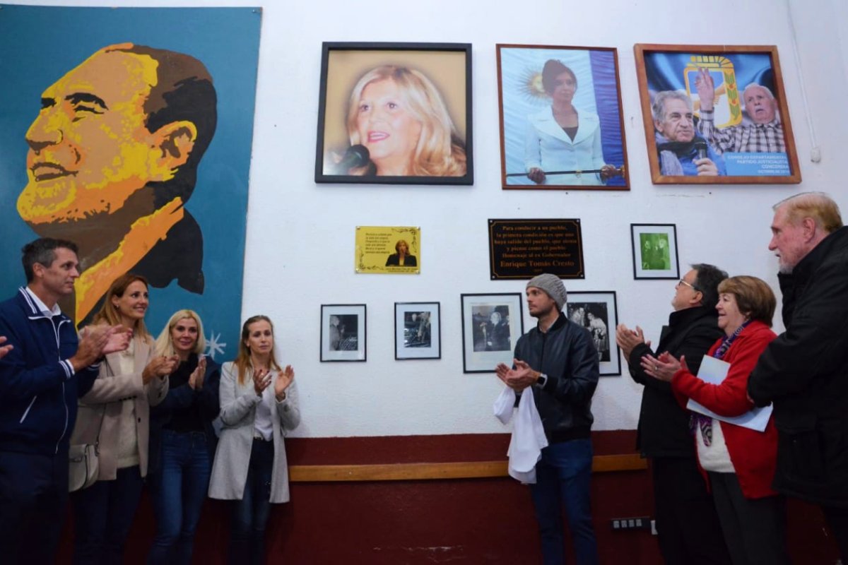 El homenaje, en la casa peronista de Concordia.