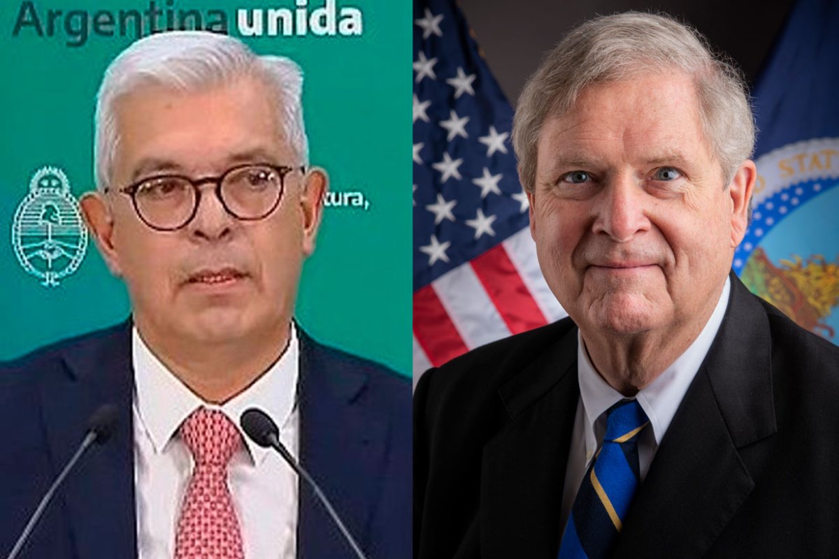 Juli&aacute;n Dom&iacute;nguez y Thomas Vilsack