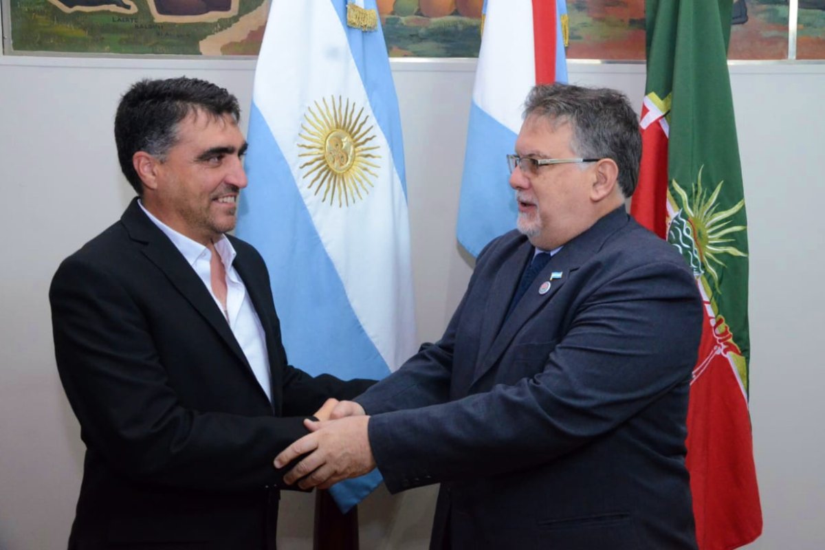 Lima fue recibido por Francolini, en Concordia.