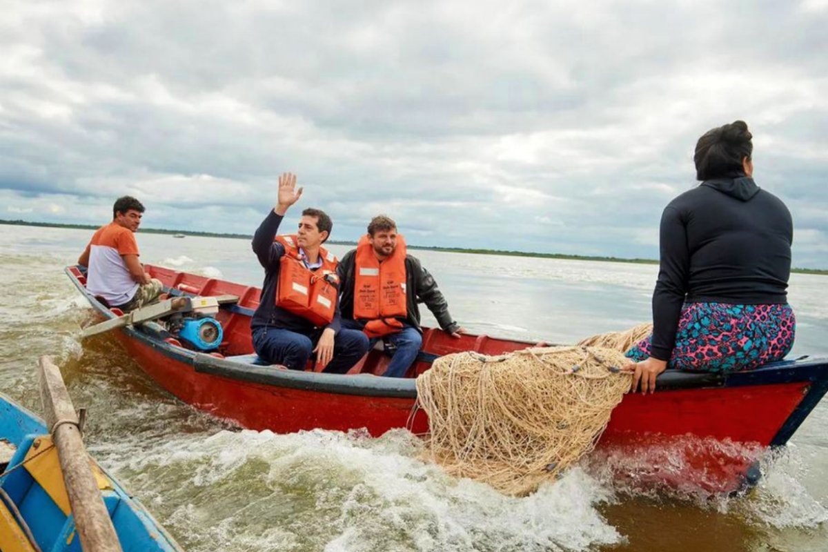 de Pedro y Grabois, en una visita por Corrientes.
