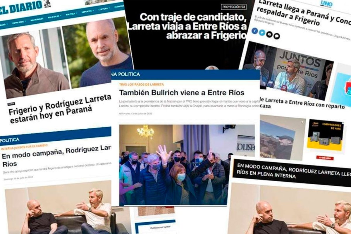 El collage de im&aacute;genes que us&oacute; Casaretto