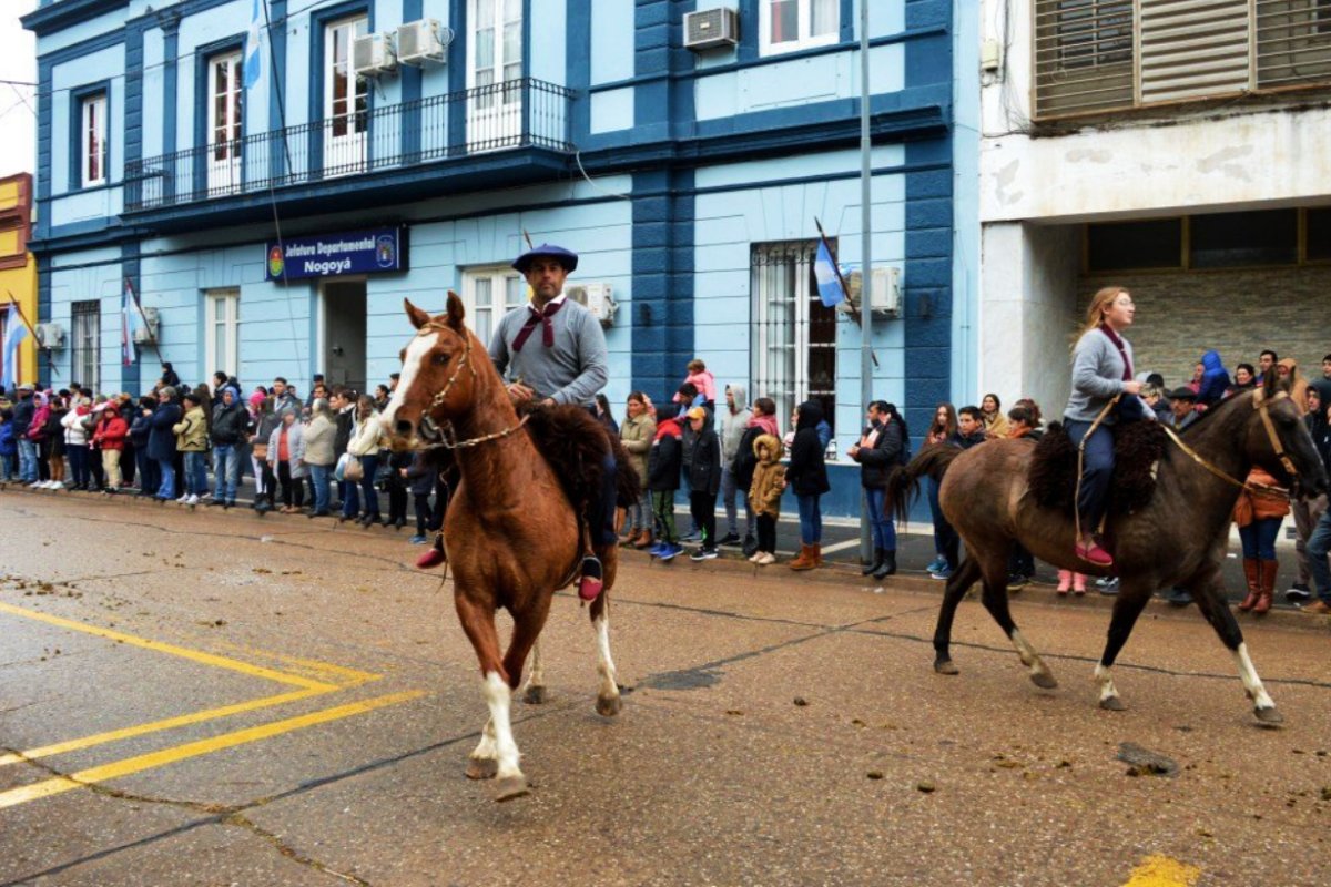 Cepeda desfil&oacute; este domingo en Nogoy&aacute;.