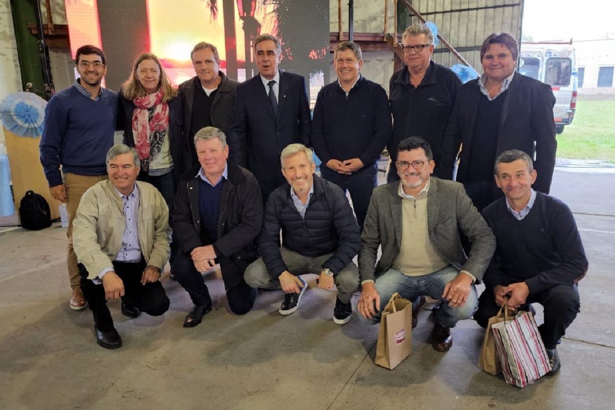 Frigerio en el acto en Villa Urquiza.
