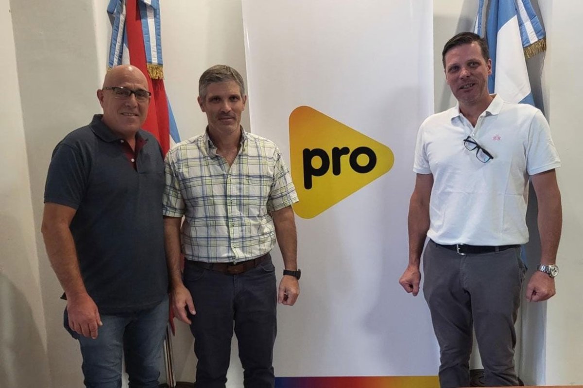 Rodolfo Minatta junto a Juan Rougier y Javier Mina