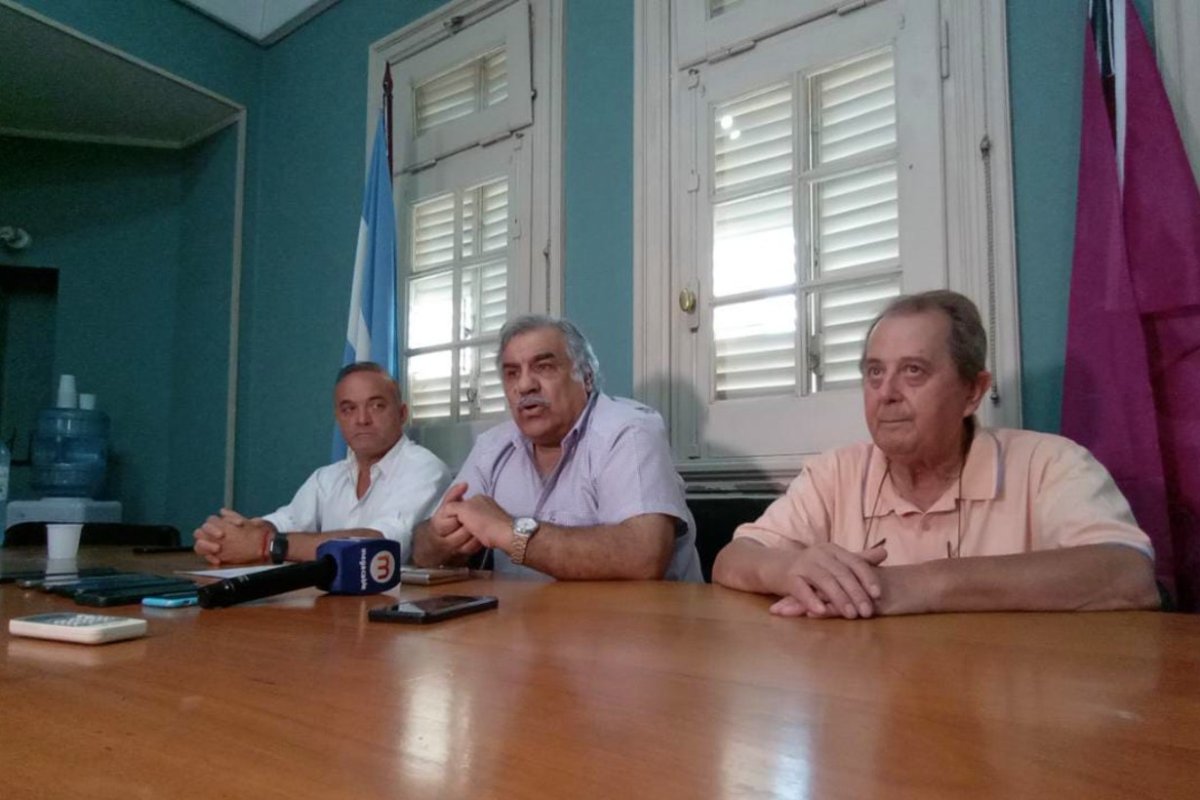 La coferencia de prensa, este lunes.