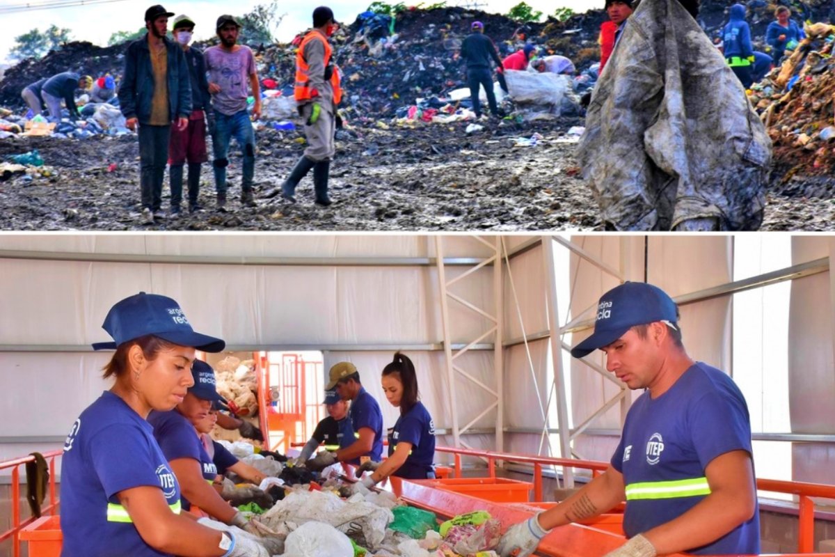 Antes y hoy, en composici&oacute;n hecho por la comuna.