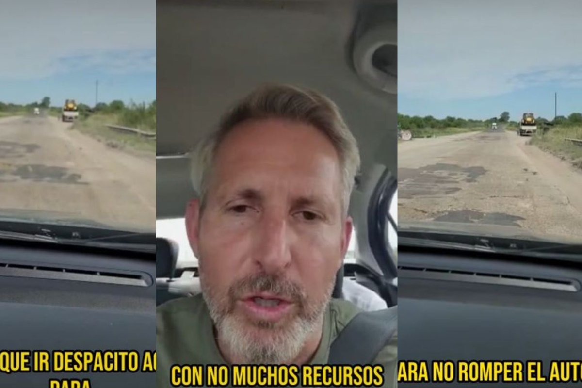 Capturas del video de Facebook de Frigerio.