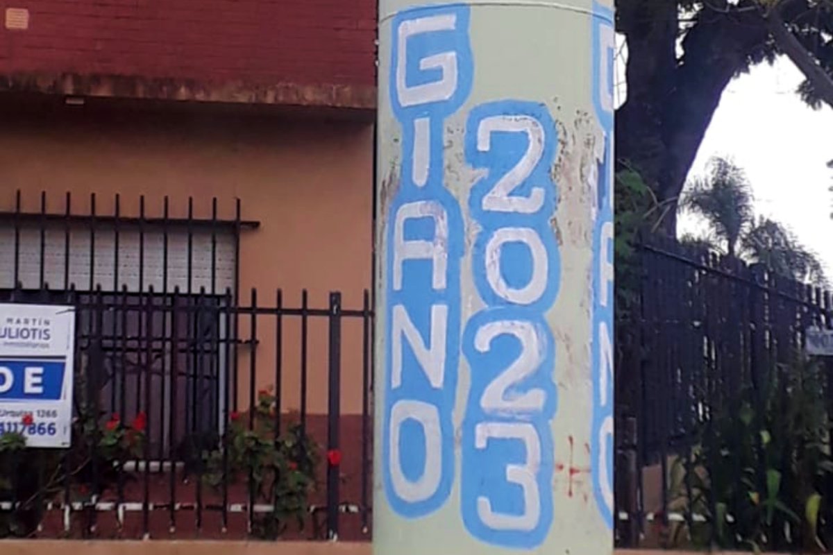 Una de las pintadas vistas en Concordia.