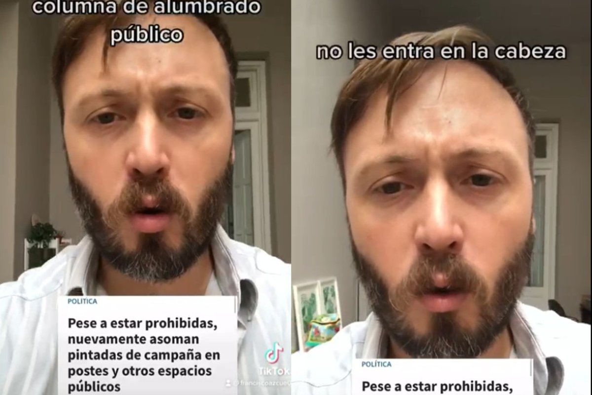 Captura del video de Azcue en sus redes.