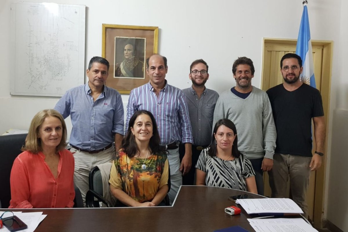 La foto del encuentro en Concordia.