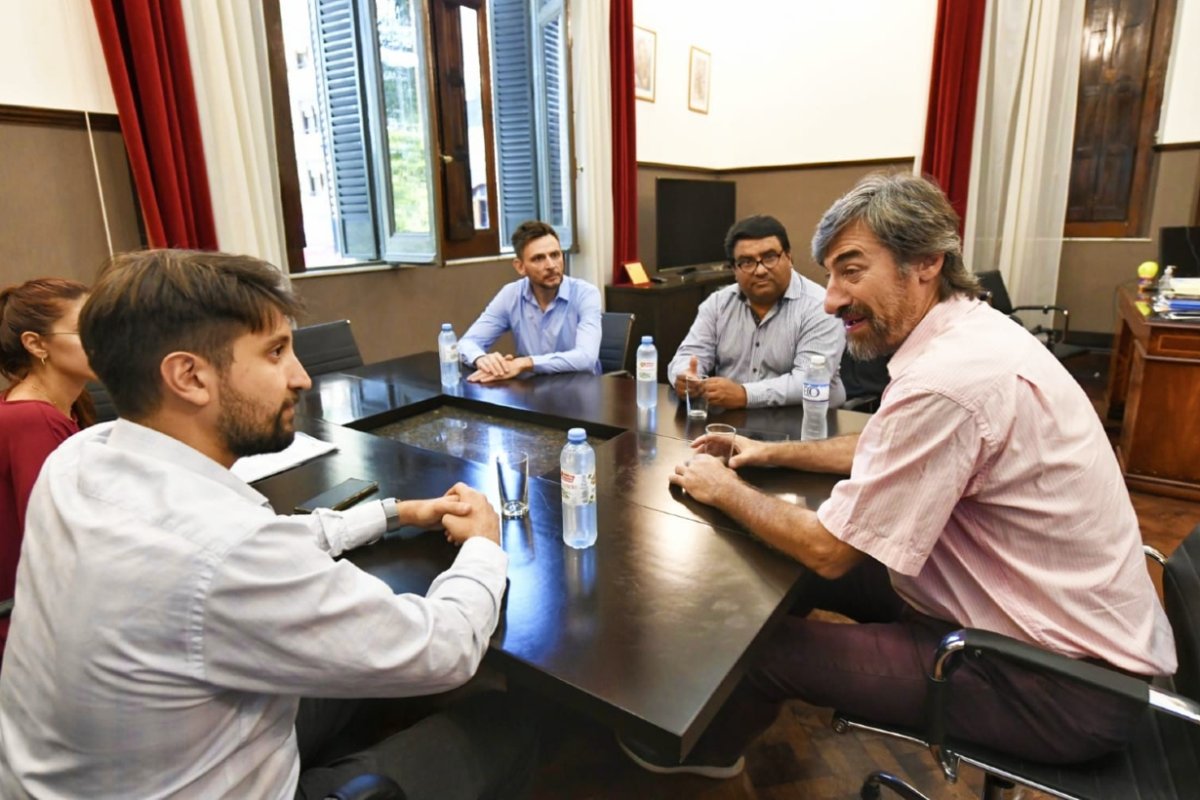 Giano con Halle, Barreto y Kramer en Diputados.