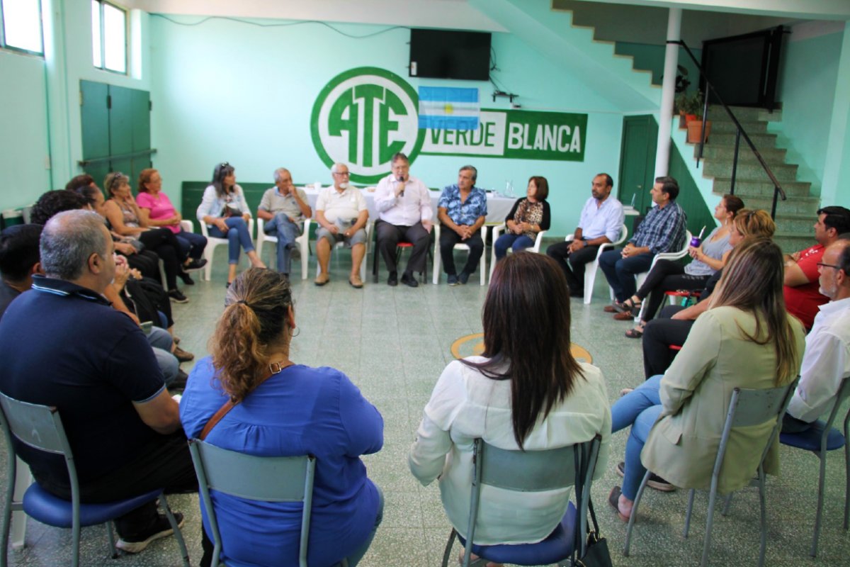 La reuni&oacute;n en ATE Concordia.