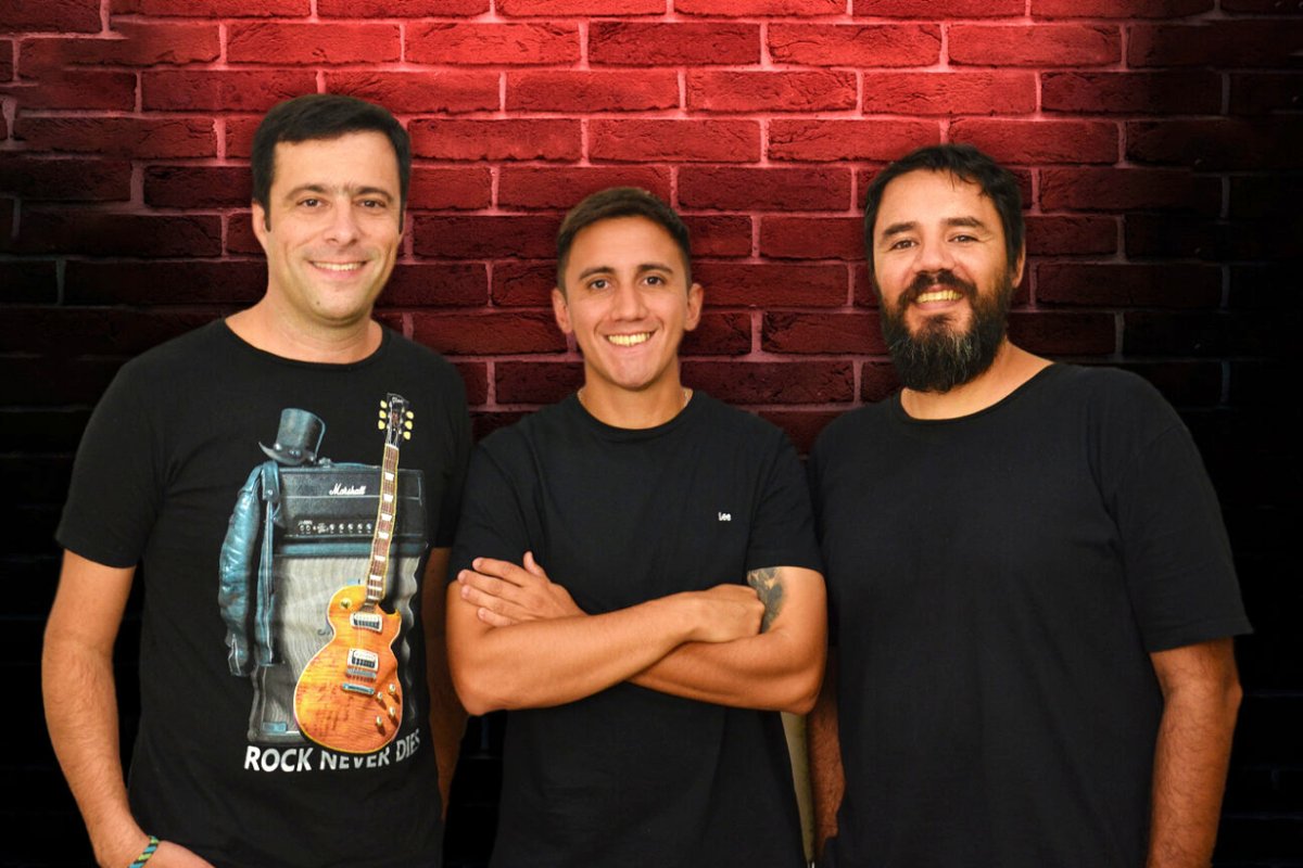 Guille Acosta, Jona Leiva y Sergio Rastelli.