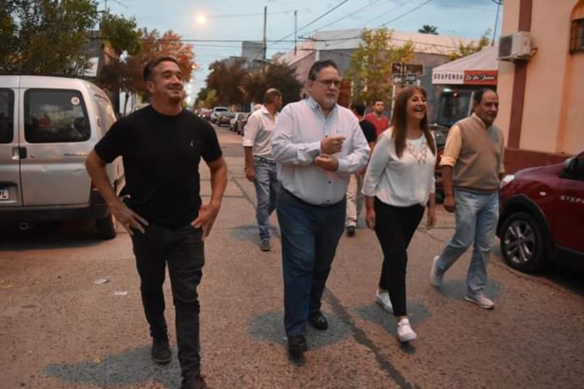 Marcelo Cresto, Francolini y Di Lello.