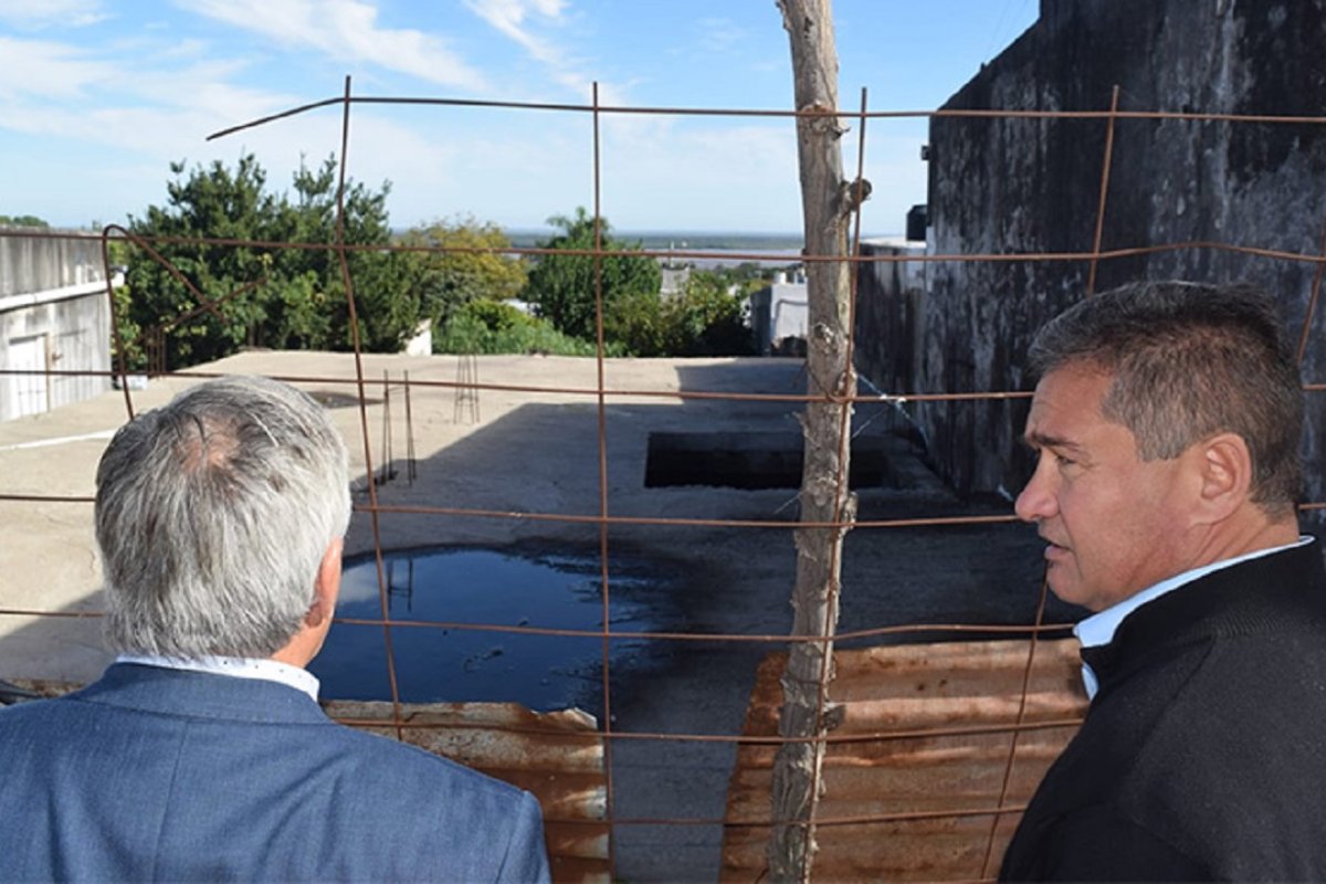 El director de Iosper y el intendente de Diamante.