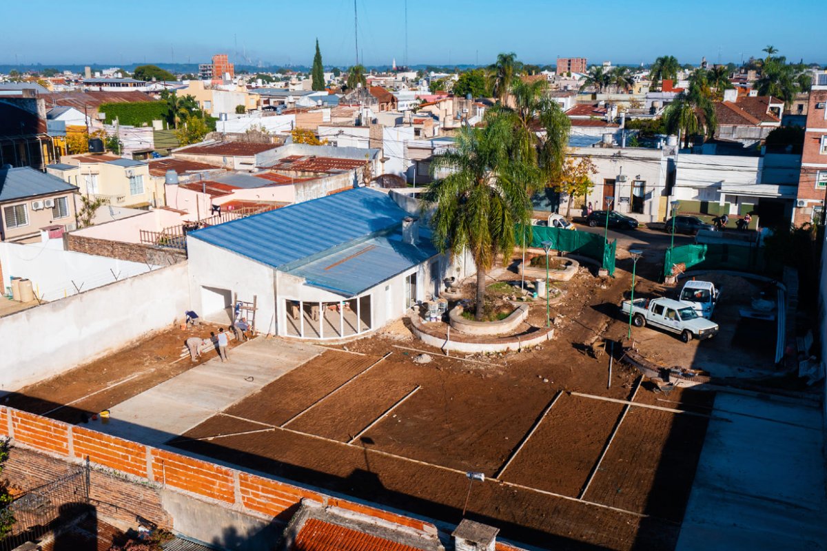 As&iacute; se ven las obras en plaza Sol de Concordia.