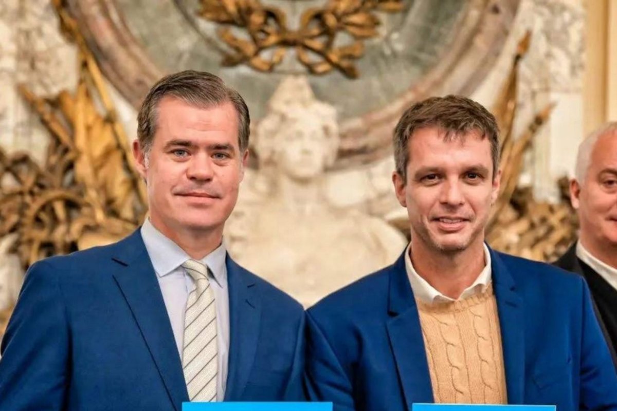 Los precandidatos Mart&iacute;n Piaggio y Enrique Cresto.