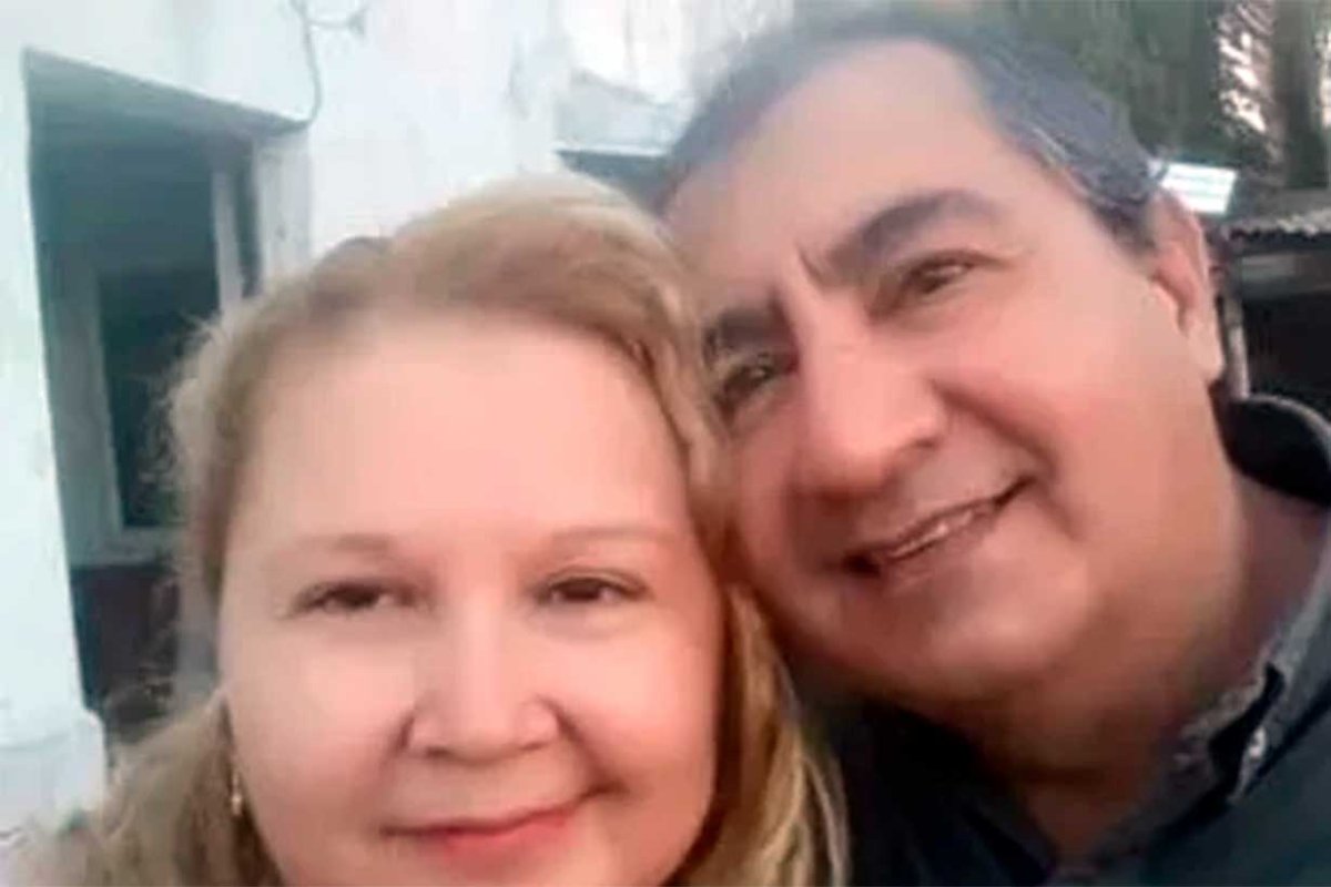 La periodista v&iacute;ctima y su ex pareja