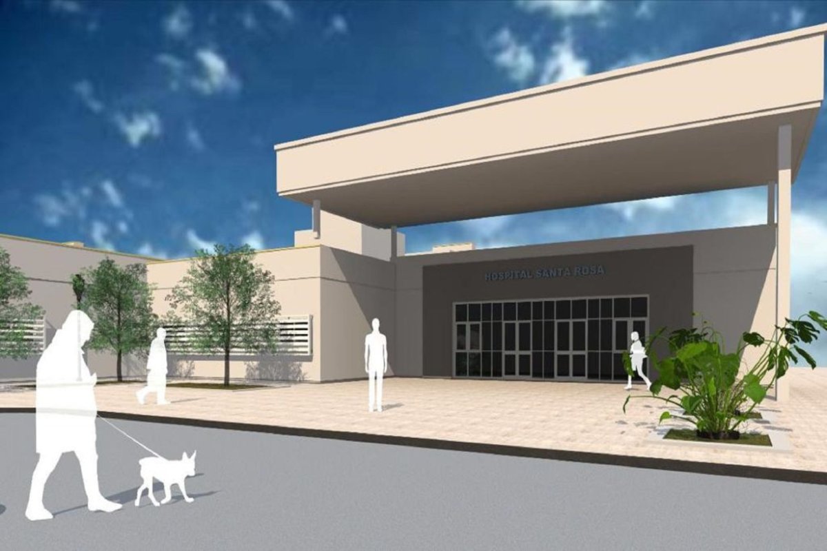 La maqueta digital del hospital. Fuente: Provincia