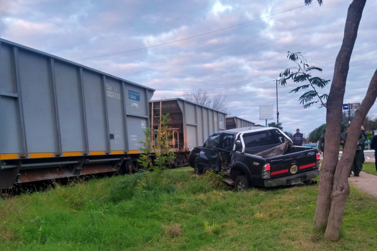 El accidente sobre calle Mitre.
