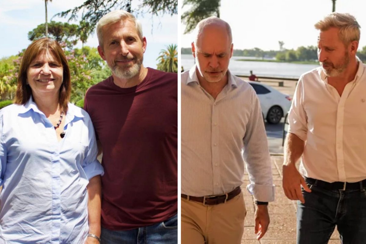 Bullrich y Rodr&iacute;guez Larreta con Frigerio.