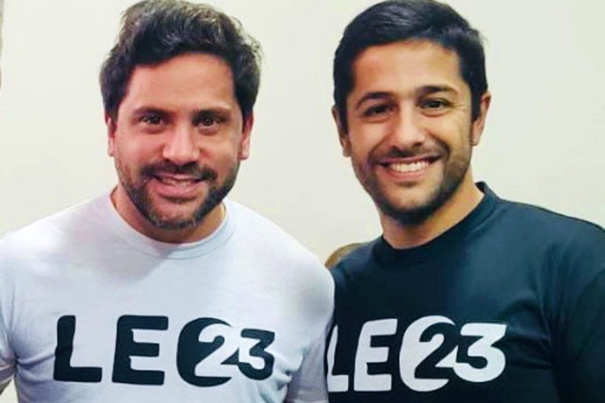 Lapiduz con Demarco, precandidato a concejal.