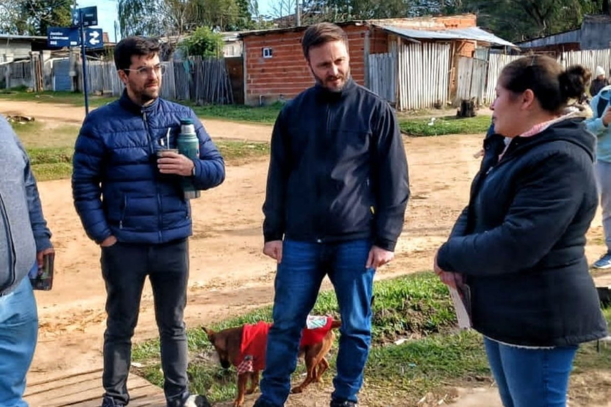 Azcue y Sarubi de campa&ntilde;a en Concordia.