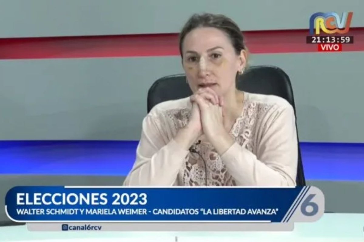Mariela Weiner, candidata de Milei en Ram&iacute;rez.