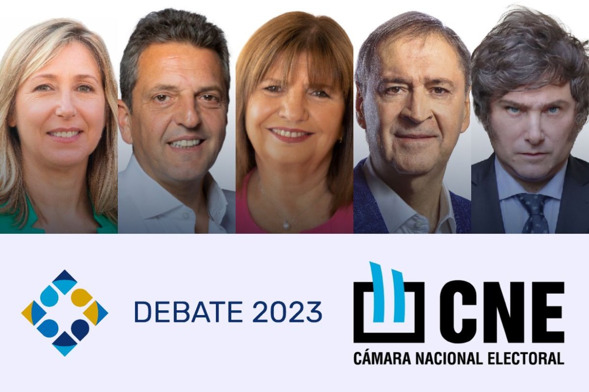Los cinco candidatos a presidente 2023.
