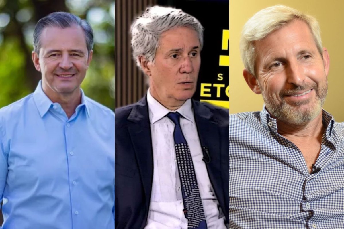 Los candidatos Bahl, Etchevehere y Frigerio.