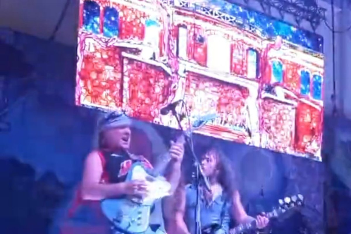 Un instante de La Renga en Miami.