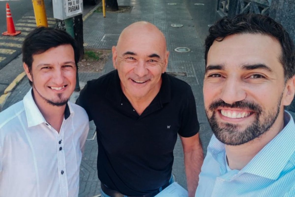 Armando S&aacute;nchez, Carlos Sigvardt y Jos&eacute; Bruselario