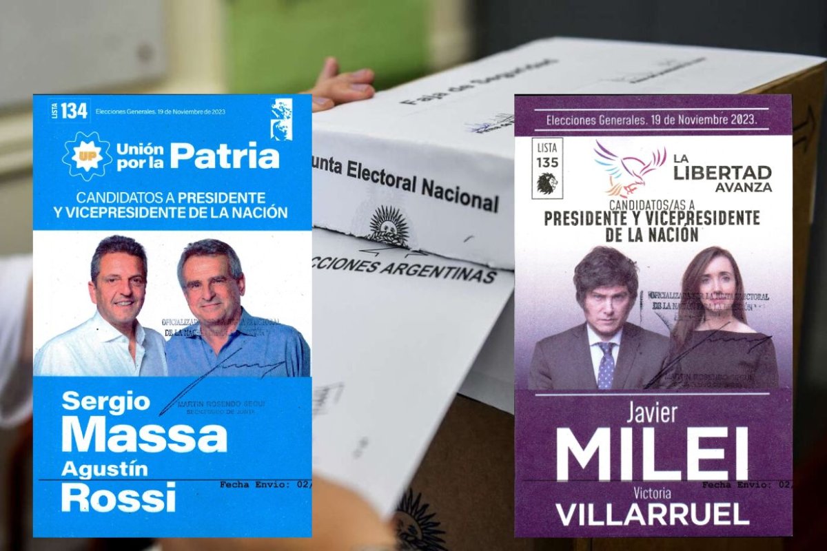 Las dos boletas que estar&aacute;n en el balotaje.