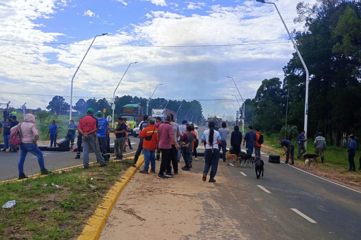 El reclamo sobre ruta 4.