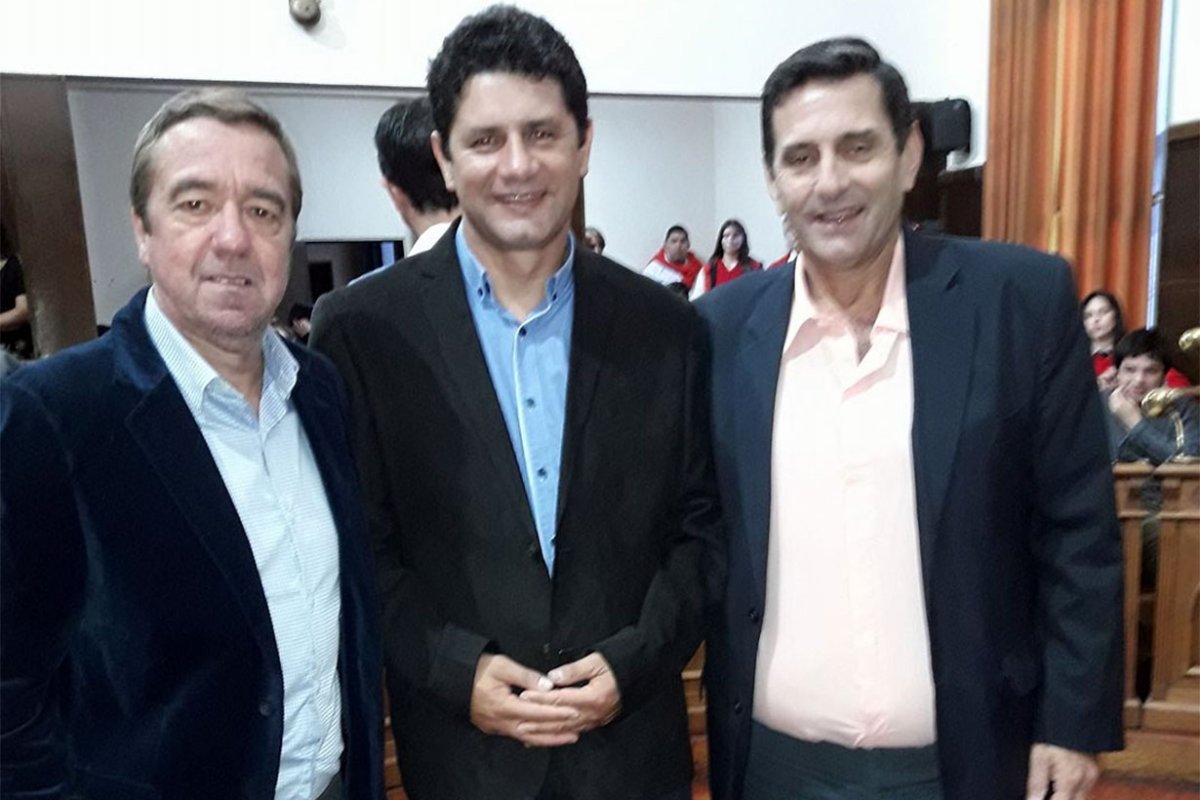 Alal&iacute;, con Amadeo Cresto y Alberto Armanazqui