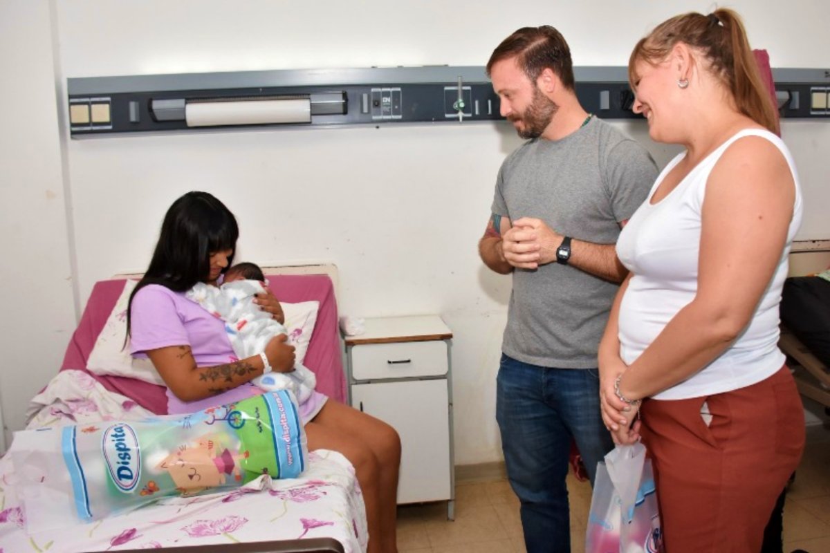 Misael, el primer beb&eacute; del a&ntilde;o en Concordia.