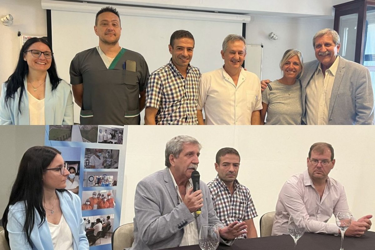 El ministro de Salud en los dos actos.